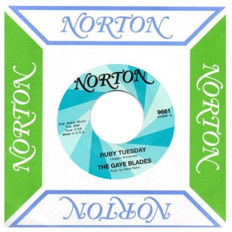 Norton Stones Singles - GAYE BLADES - RUBY TUESDAY / GIRLS AT DAWN - THAT GIRL BELONGS TO YESTERDAY