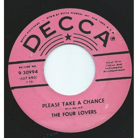 Please Take A Chance/It May Be Wrong