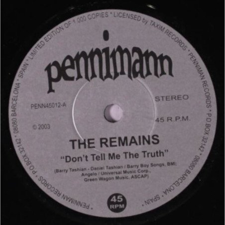 The Remains - Don't Tell Me The Truth / Listen to Me