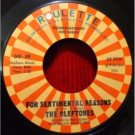 For Sentimental Reasons / String Around My Heart
