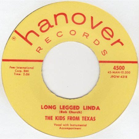 The Kids From Texas - Long Legged Linda / I'm So Lonely