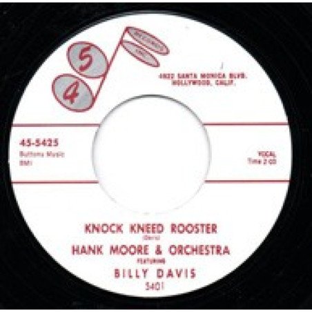 Hank Moore & Orch feat Billy Davis - Knock Kneed Rooster/Sour Mash