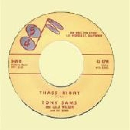 Tony Sams And Lala Wilson - Tony Sams For President / Thass Right